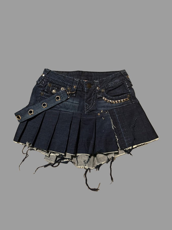 Strap Mini Skirt